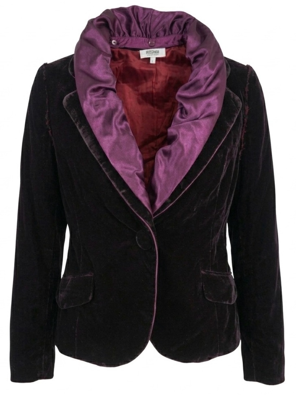 Vintage Moschino Cheap and Chic Velvet Velour Blazer Jacket - Women's Large